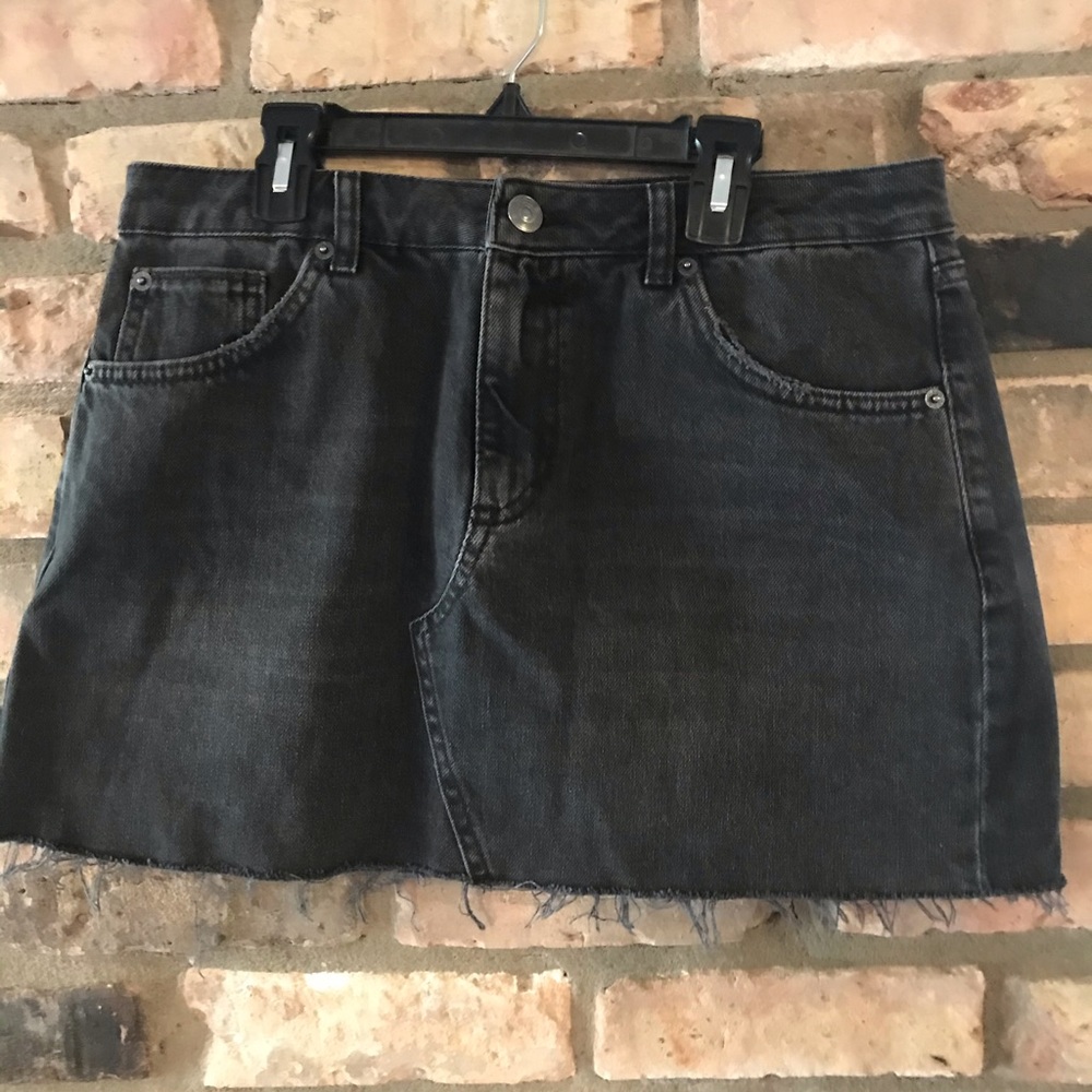 L BDG black jean skirt.